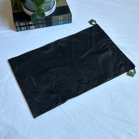 Vintage Cole Haan Black Drawstring Pouch - Picture 1 of 2